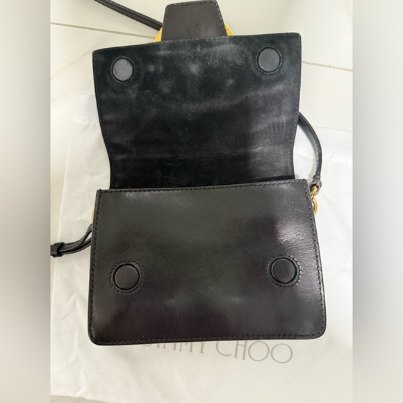 Jimmy Choo Madeline Black Leather Crossbody Bag - Picture 4 of 6